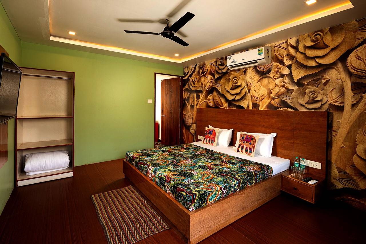 inside the accommodation of the hideaway palolem